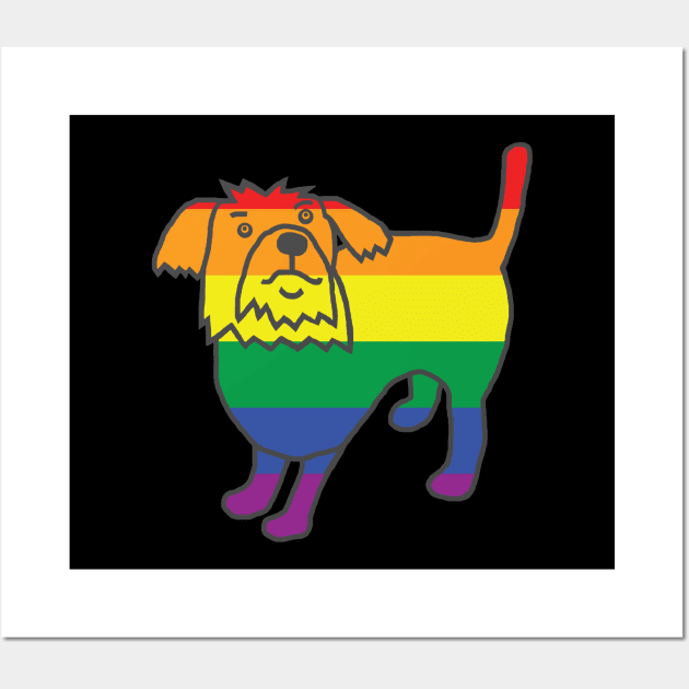Puppy Dog Pride Wall Art by ellenhenryart
